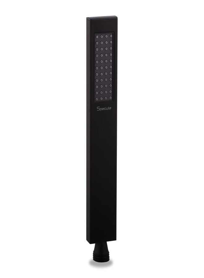 Specule, SS304 Black Hand Shower Set for Bathroom | Handheld Shower Head with Easy Clean Rub-It Nozzle System | Polished Finish | Durable & Stylish Shower Solution - Image 1